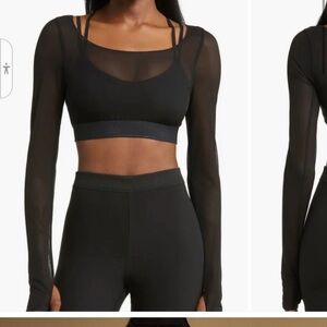 Alo yoga Airlift Ballet Dream Long Sleeve Bra TopAlo Size small and medium NWT